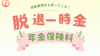 脱退一時金とは？技能実習生の年金保険料が返還されます